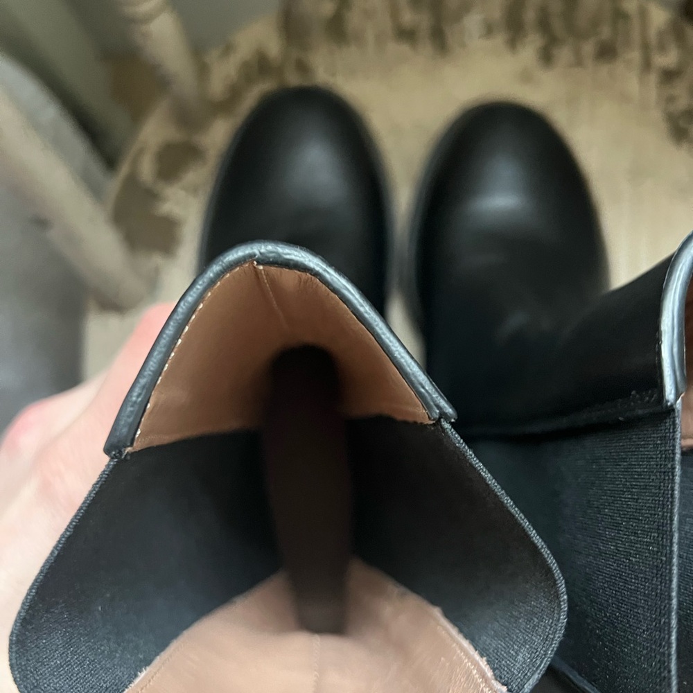 Legres black leather high Chelsea boot - Picture 4 of 13